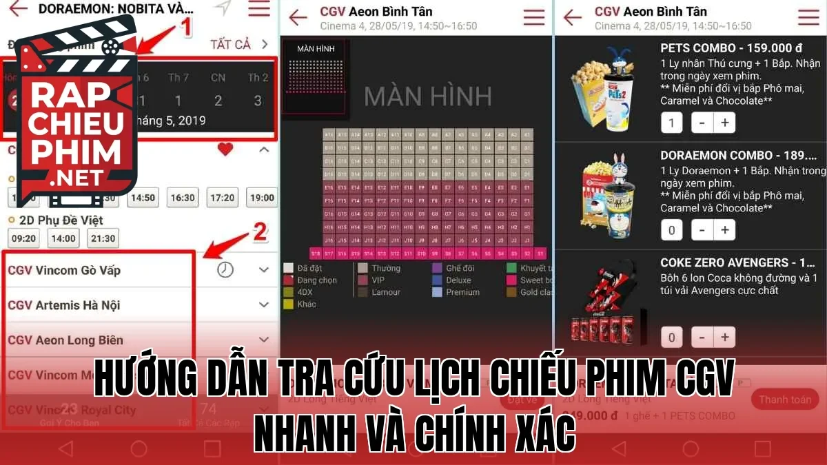 Hướng dẫn tra cứu lịch chiếu phim CGV nhanh và chính xác