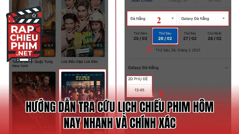 Hướng dẫn tra cứu lịch chiếu phim hôm nay nhanh và chính xác