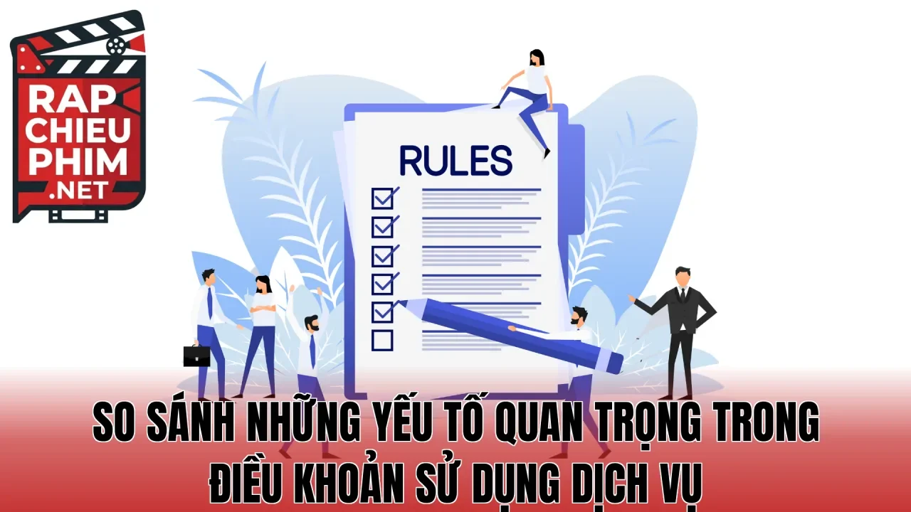 So sánh những yếu tố quan trọng trong điều khoản sử dụng dịch vụ
