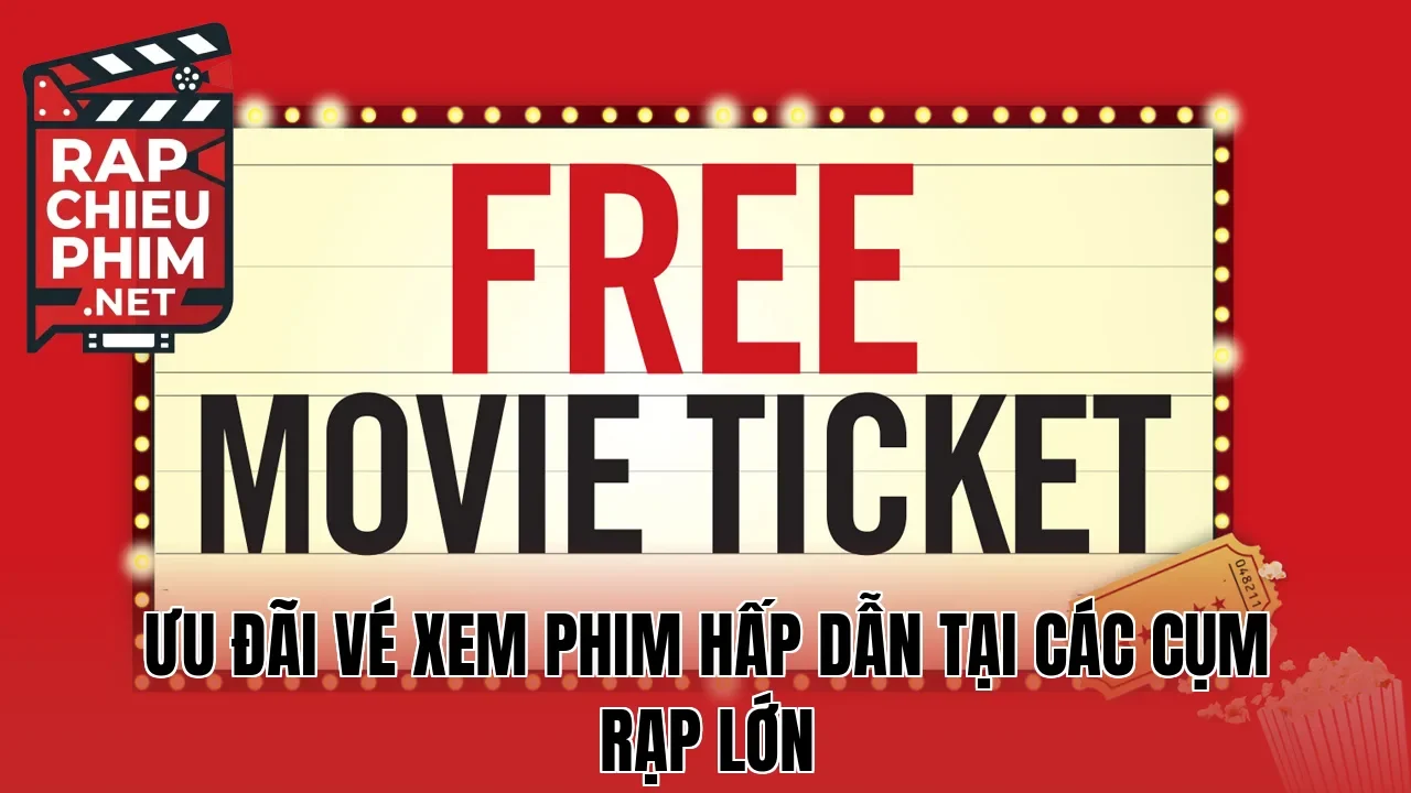 Ưu đãi vé xem phim hấp dẫn tại các cụm rạp lớn